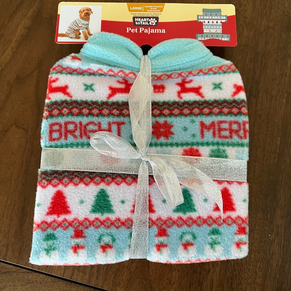 Holiday Design Dog Pajamas - NWT